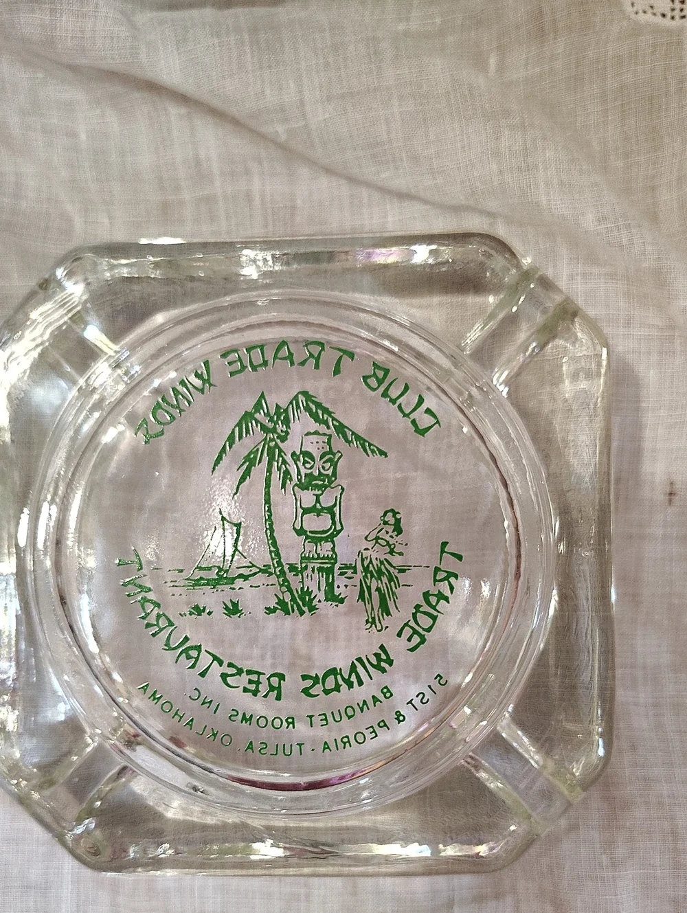 Club Trade Winds Glass Ashtray 3.75